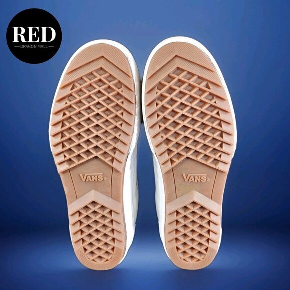 Vans Sk8-Hi Stacked White Canvas Platform Casual Sneakers - Women's 9  Men's 7.5 - Picture 7 of 14